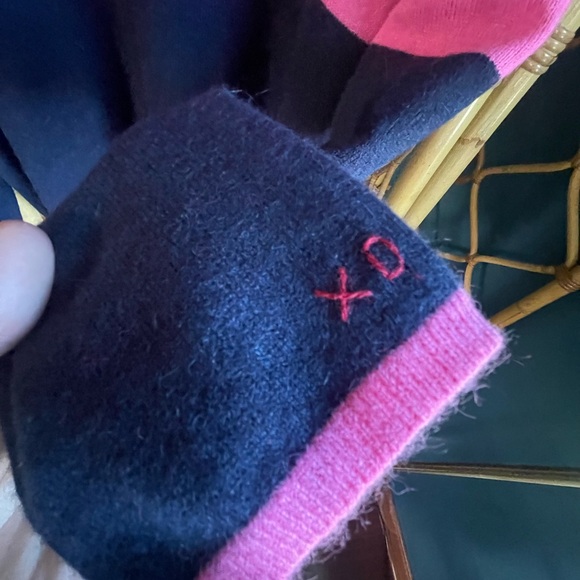 Navy and Pink Frances Valentine Sweater NWT Size XL - Picture 7 of 8